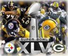 Super Bowl XLV - Питтсбург Стилерс против Зеленый Упаковщики Bay